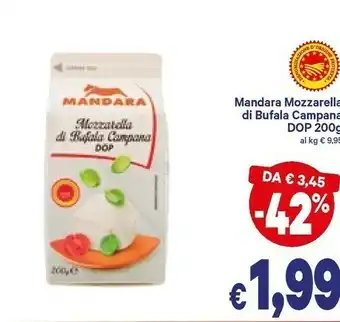 A&O Mandara Mozzarella Di Bufala Campana 200 G(ml) offerta