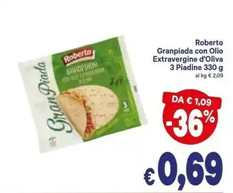 A&O Roberto - Gianpiada con Olio Extra Vergine d'Oliva Sfogliata Sottilissima 330 g(ml) offerta