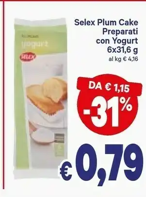A&O Selex Plum Cake Preparati Con Yogurt offerta