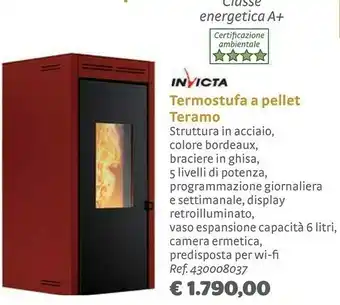 Bricocenter Invicta Termostufa A Pellet Teramo offerta