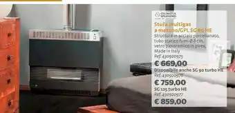 Bricocenter Stufa Multigas A Metano/gplsg 80 He offerta