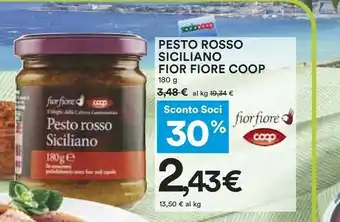 Coop Coop - Pesto Rosso Siciliano Fior Fiore 180 G(ml) offerta