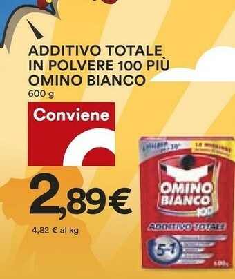 Coop Omino Bianco Additivo Totale In Polvere 100 Piu offerta