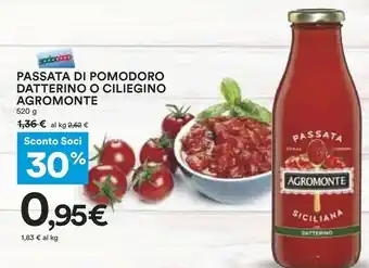 Coop Agromonte Passata Di Pomodoro Datterino O Ciliegino offerta