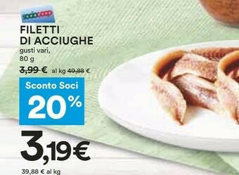 Coop Filetti Di Acciughe offerta