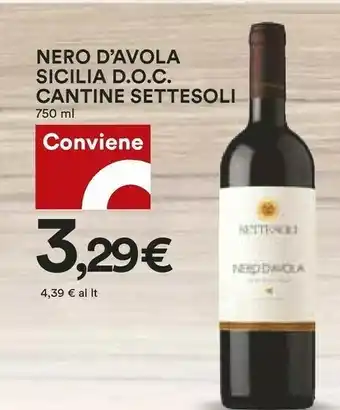 Coop Cantine Settesoli Nero D'avola Sicilia Doc offerta