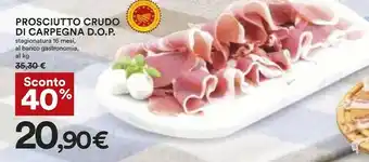 Coop Prosciutto Crudo Di Carpegna Dop offerta