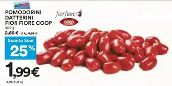 Coop Coop Pomodorini Datterini Fior Fiore 400 G offerta