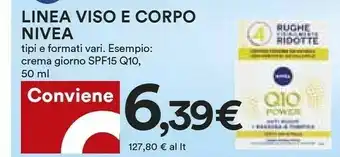 Coop Nivea Linea Viso E Corpo offerta