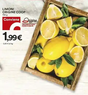 Coop Coop Limoni Origine offerta