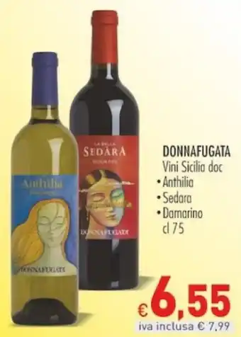 Cash & Carry Grossy DONNAFUGATA Vini Sicilia doc Anthilia Sedara Damarino d75 offerta