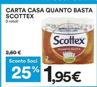 Coop Scottex Carta Casa Quanto Basta offerta