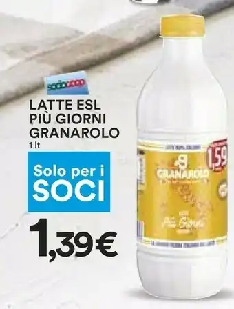 Coop Granarolo Latte Più Giorni Intero offerta