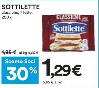 Coop Mondelez - Sottilette Le Originali Classiche 200 g(ml) offerta