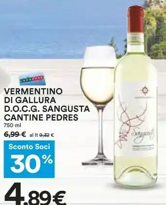 Coop Cantinè Pedres Vermentino Di Gallura Docg offerta