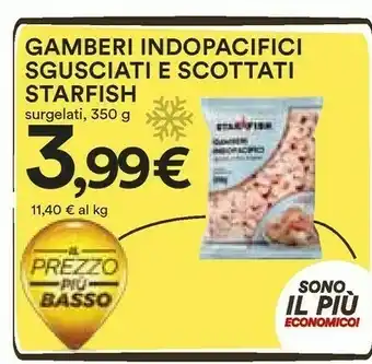 Coop Starfish Gamberi Indopacifici Sgusciati E Scottati Surgelati offerta