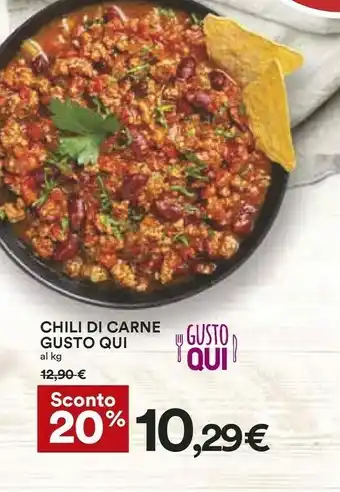 Coop Coop Chili Di Carne Gusto Qui offerta