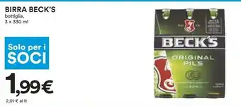 Coop Beck's - Birra 330 G(ml) offerta