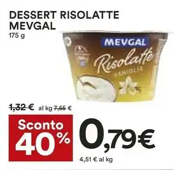Coop Mevgal Dessert Risolatte offerta