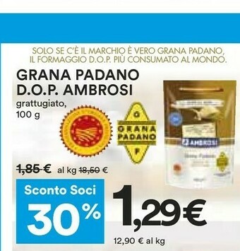 Coop Ambrosi Grana Padano Dop offerta