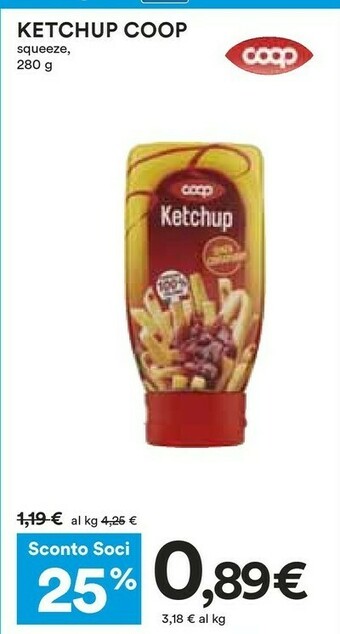Coop Coop - Ketchup 280 G(ml) offerta