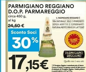 Coop Parmareggio Parmigiano Reggiano offerta