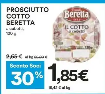 Coop Beretta Prosciutto Cotto offerta