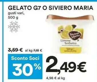 Coop Siviero maria Gelato Limone Sorbetto 500 G(ml) offerta