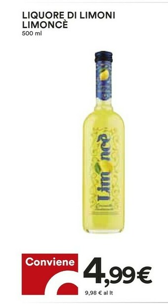 Coop Limoncè Liquore Di Limoni 500 Ml offerta