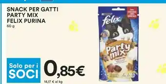 Coop Purina Snack Per Gatti Party Mix 60 G offerta