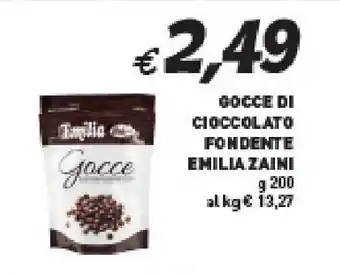 Coal GOCCE DI CIOCCOLATO FONDENTE EMILIA ZAINI g 200 offerta