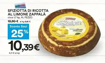 Coop Zappalà Sfiziotta Di Ricotta Al Limone offerta
