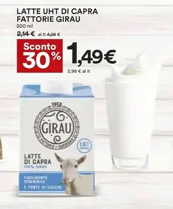 Coop Girau Fattorie Latte UHT Di Capra offerta
