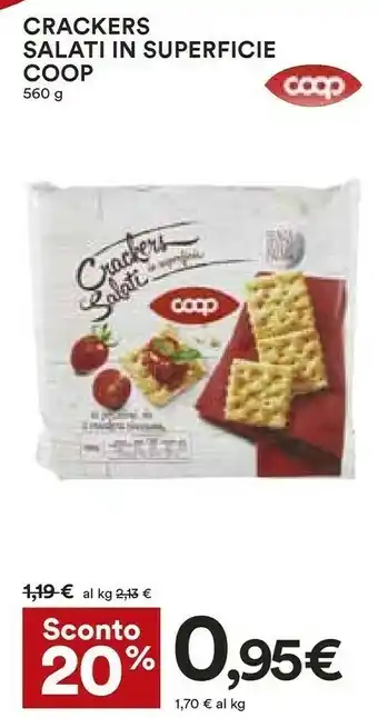 Coop Coop - Crackers Salati In Superficie 560 G(ml) offerta