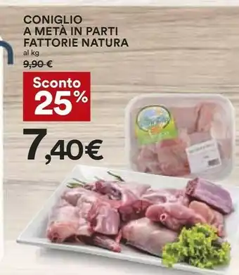 Coop Fattorie Natura Coniglio A Meta In Parti offerta