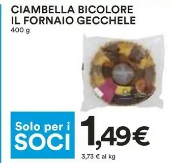 Coop Gecchele Ciambella Bicolore 400 G(ml) offerta