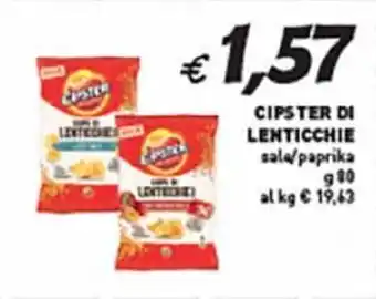 CIPSTER DI LENTICCHIE sale/paprika g 80