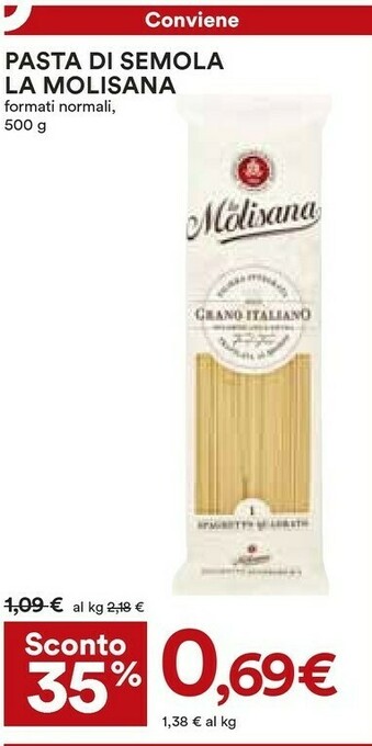 Coop La Molisana Pasta Di Semola offerta