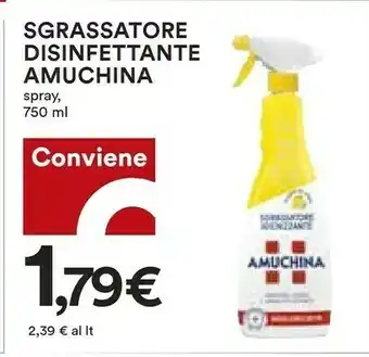 Coop Amuchina Sgrassatore Disinfettante Spray 750 Ml offerta