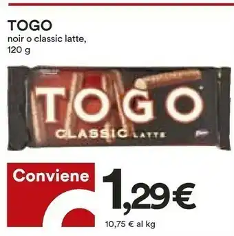 Coop Pavesi Togo Classic Latte 120 G(ml) offerta