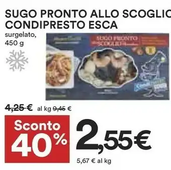 Coop Condipresto Sugo Pronto Allo Scoglio Con Pomodoro offerta