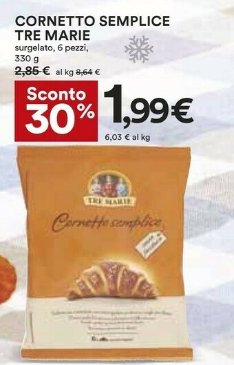Coop Tre Marie Cornetto Semplice offerta