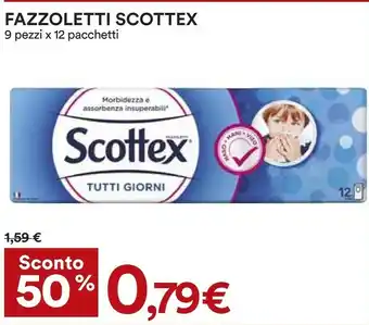 Coop Scottex Fazzoletti 9 Pessi 12 Pacchetti offerta