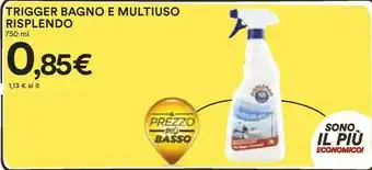 Coop Risplendo Trigger Bagno E Multiuso 750 Ml offerta