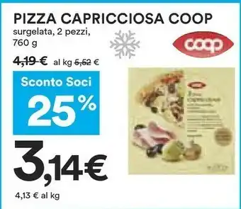 Coop Coop - Pizza Bianca Rustica Con Patate, Funghi E Spinaci Surgelata Fiorfiore 400 G(ml) offerta