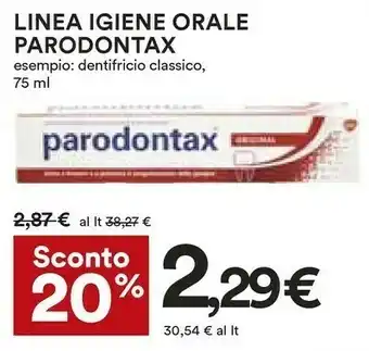 Coop Parodontax Linea Igiene Orale offerta