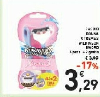 Conad Wilkinson sword Rasoio offerta