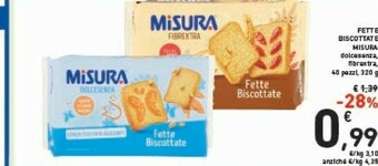 Conad Misura Fette biscottate offerta