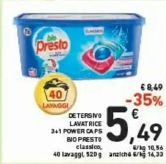 Conad Presto Detersivo lavatrice offerta