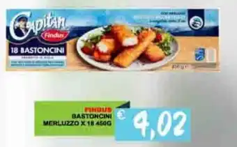 Caramico FINDUS BASTONCINI MERLUZZO X 18 450G offerta
